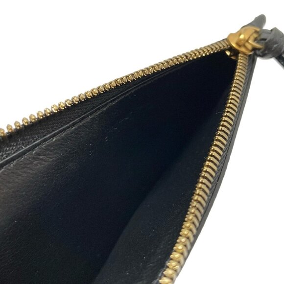 Auth BALENCIAGA Neoclassic Fragment Case 640110 Black Leather - Coin Case - Picture 4 of 5